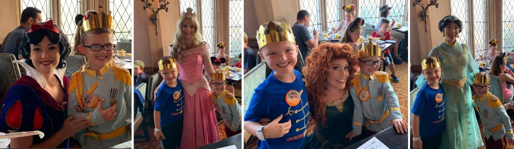 All the princesses at breakfast in the castle - Disney World Review by Stacey Ash Photography
