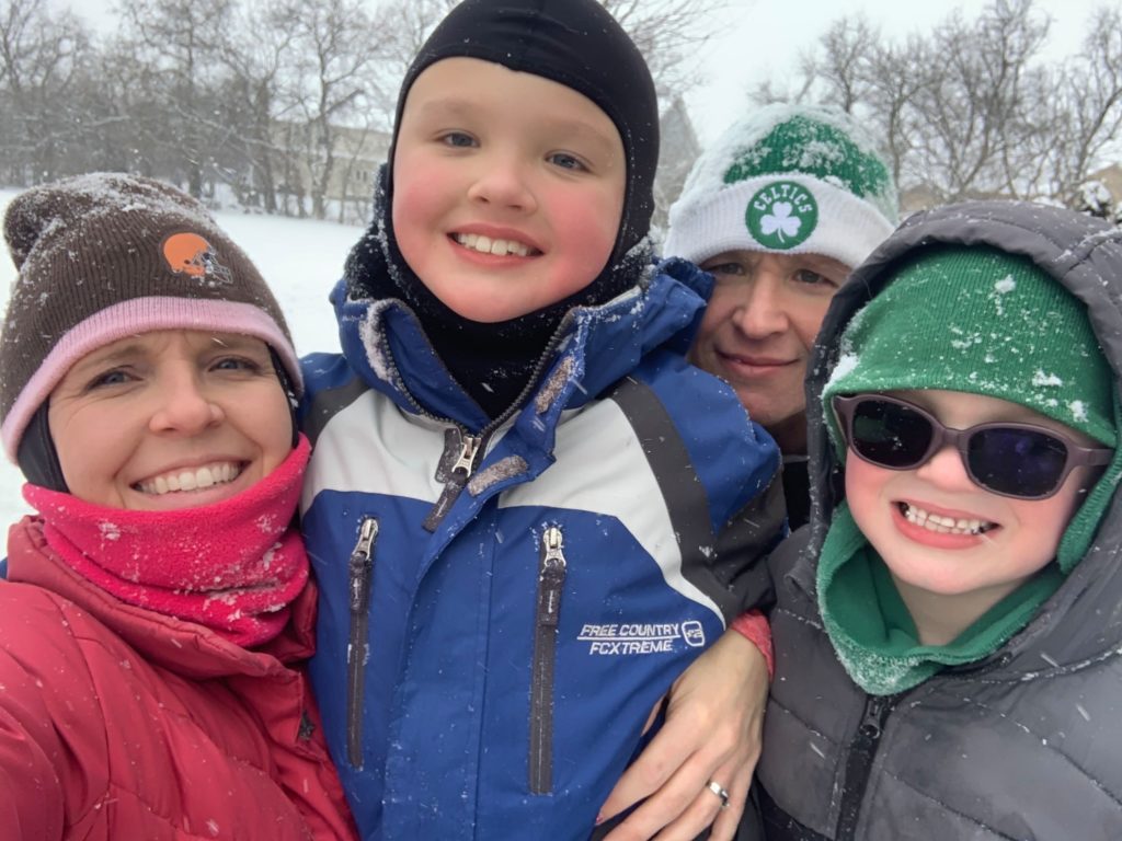 Snowtubing with the familiy to celebrate turning 40