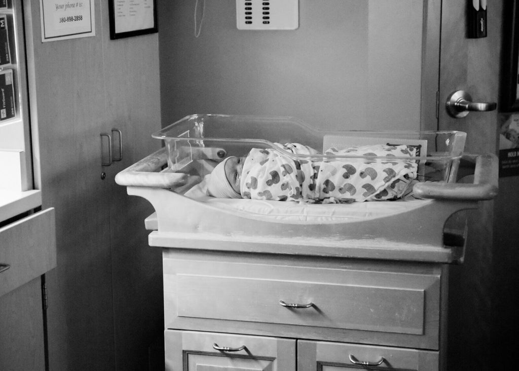 new baby at birthing facility in Ohio
