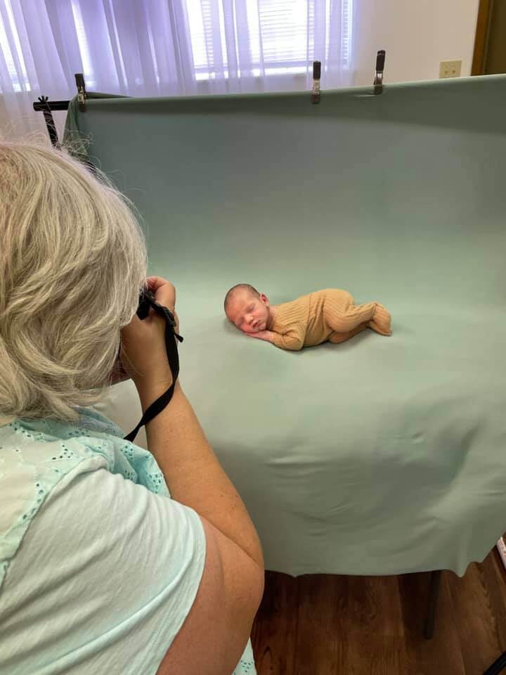 posing at ohio newborn photography workshop