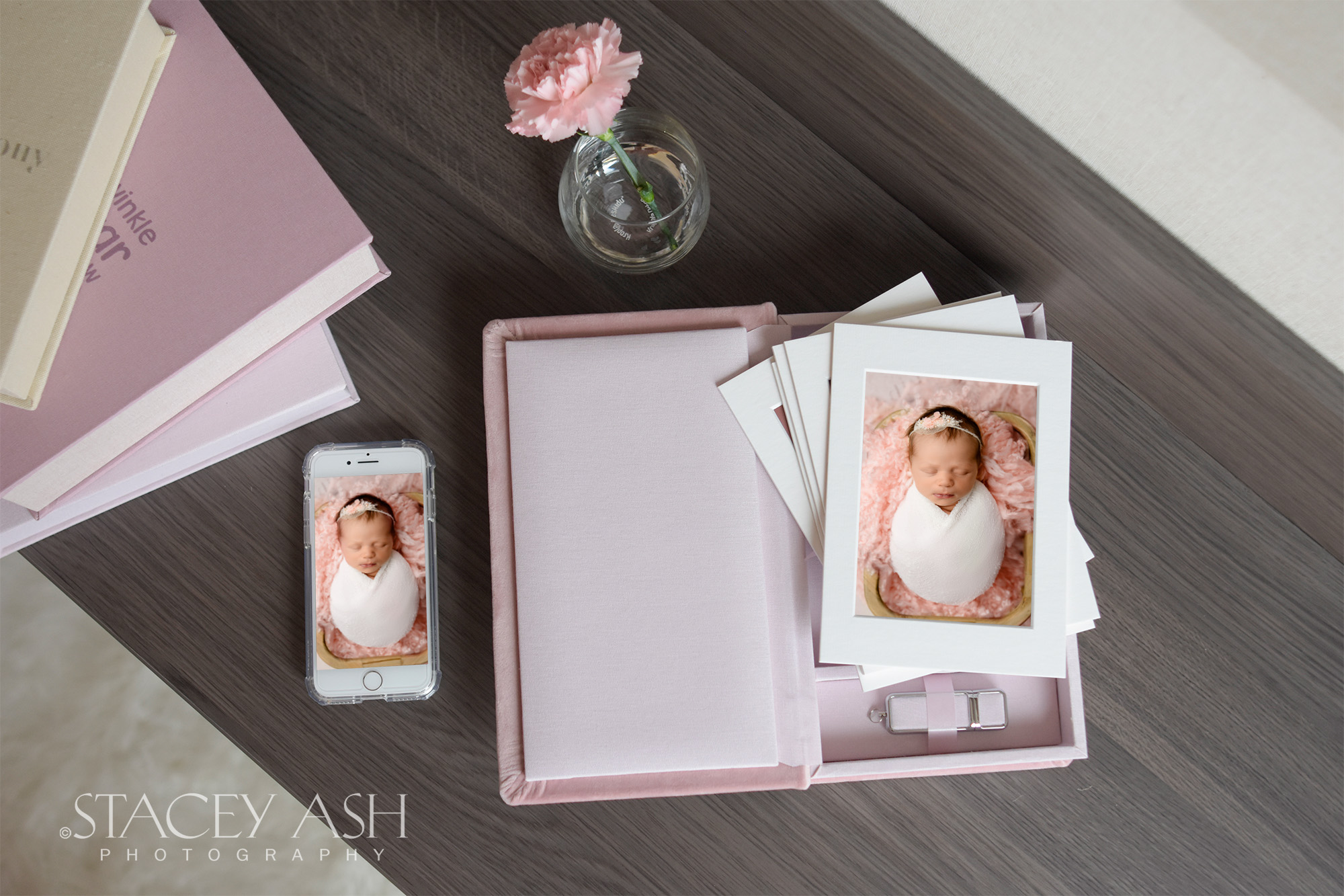 display of your professional baby photos