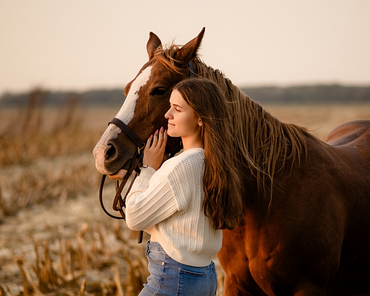 gazing into the sunset with your horse